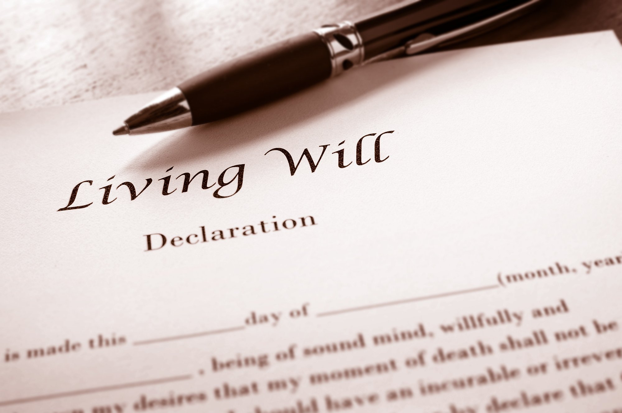 Living Will Stock Image